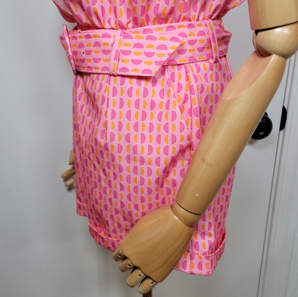 Hello Molly Sunny Babe Pink Retro Beach Romper Size 2 - Picture 7 of 13